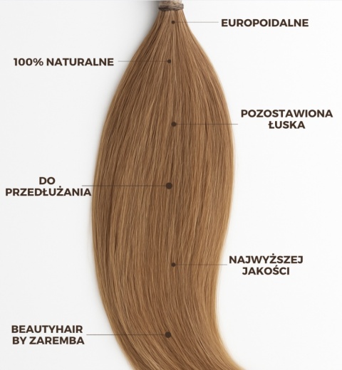 Kita Włosów Nieprzerobionych #Silver 50cm